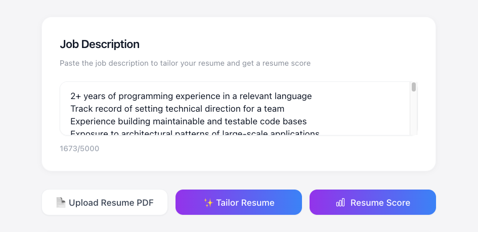 Tailor Your Entire Resume to Any Job